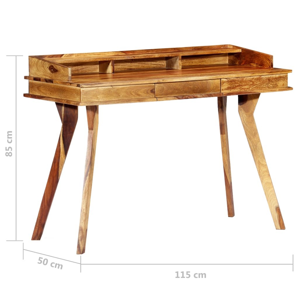 Writing Desk 115x50x85 Cm Solid Sheesham Wood 12 Writing Desk 115x50x85 cm Solid Sheesham Wood
